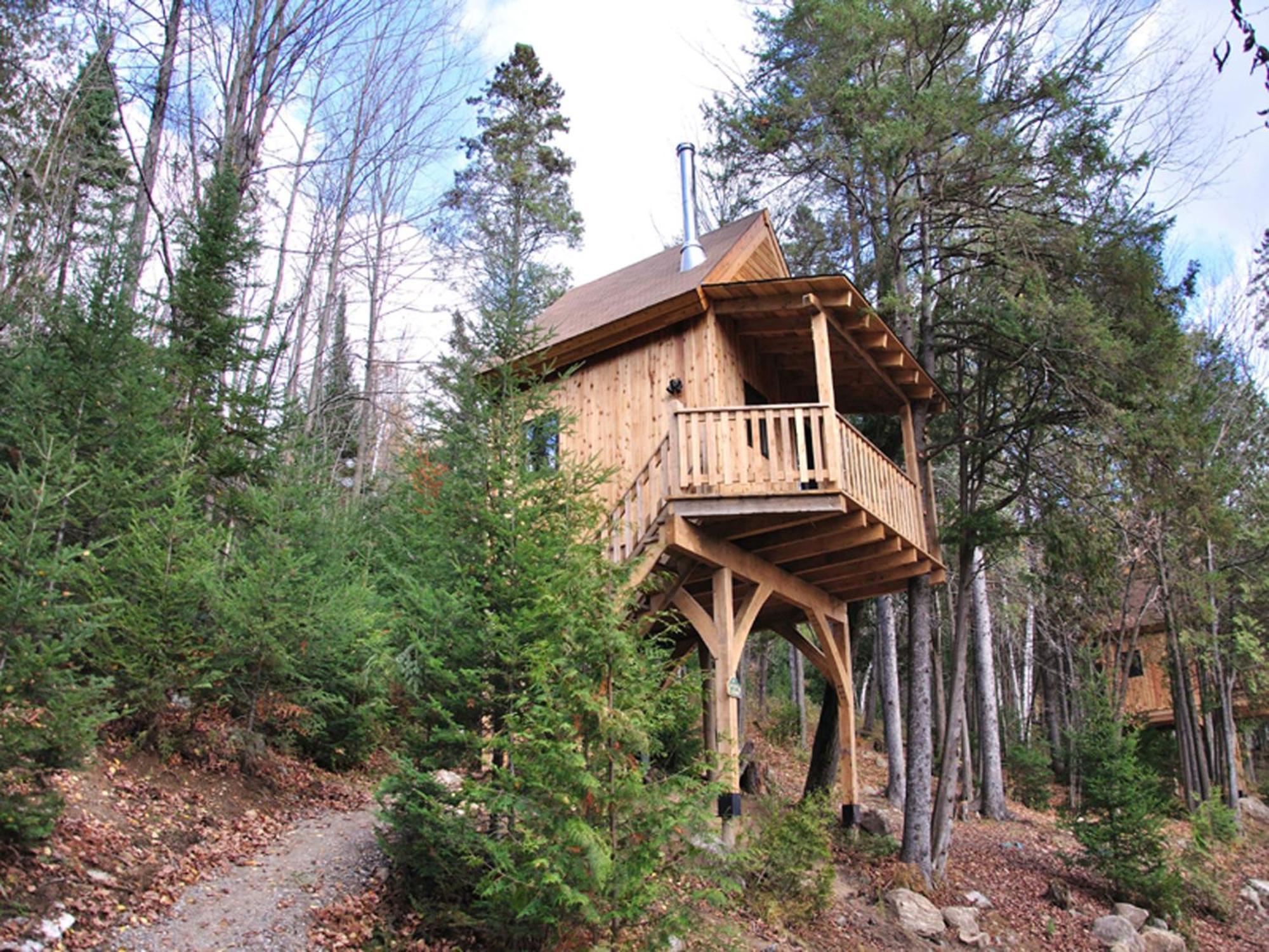 Les Cabanes Du Trappeur Wentworth-Nord Exterior foto