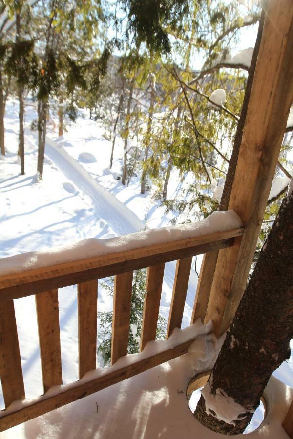 Les Cabanes Du Trappeur Wentworth-Nord Exterior foto